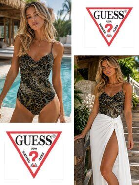 NWOT Guess Animal Print Bodysuit (Size S)